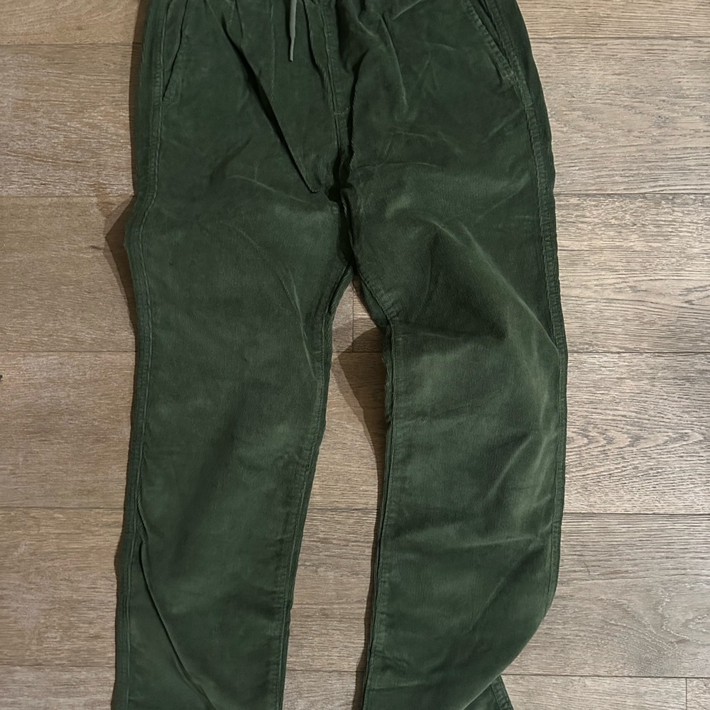 Crewcuts Kids Green Corduroy Pants